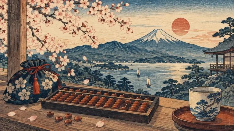 Painted illustration for Counting Numbers the Japanese Way