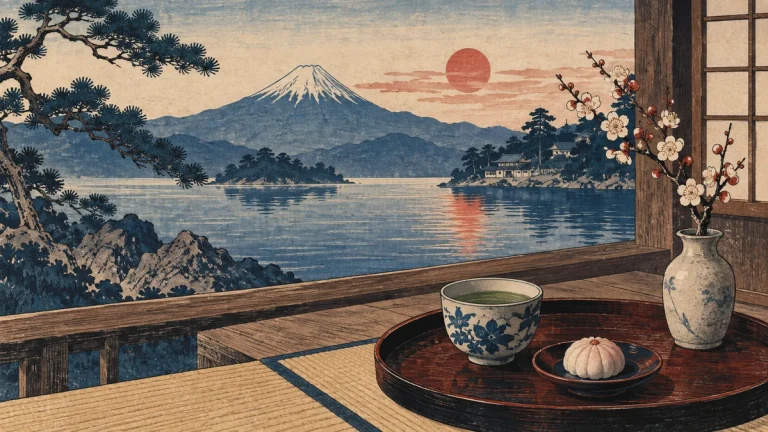 Painted illustration for How to Create Sentences in Japanese: Working with a Topic