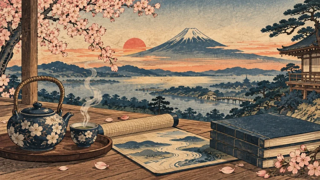 Painted illustration for The 100 Most Useful Japanese Adverbs