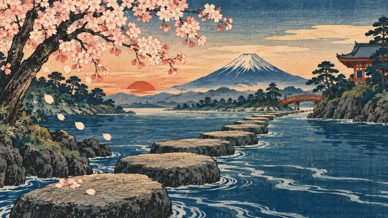 Painted illustration for Transition Words and Phrases for Japanese Essays